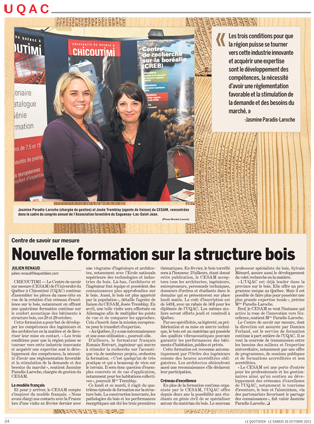 CESAM et la structure bois (vignette) - 26 octobre 2013