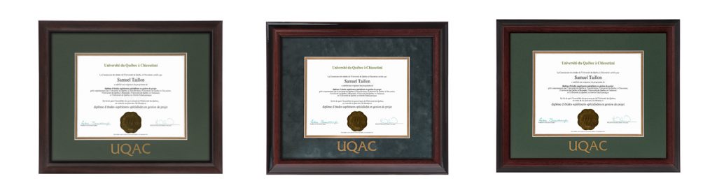 Cadre Diplôme Université Du Colorado - 16.5x19 Pouces - Bois Et Verre - Neuf