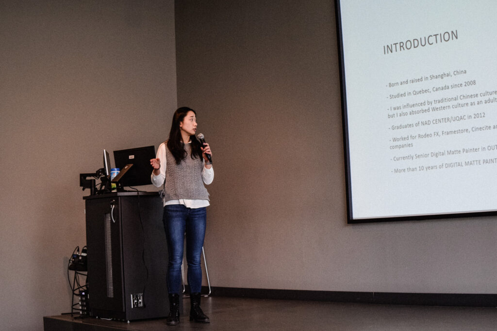 Zhi Wan : “Digital matte painting as a reflective process” (étudiante à la maîtrise, laboratoire Praxis)
