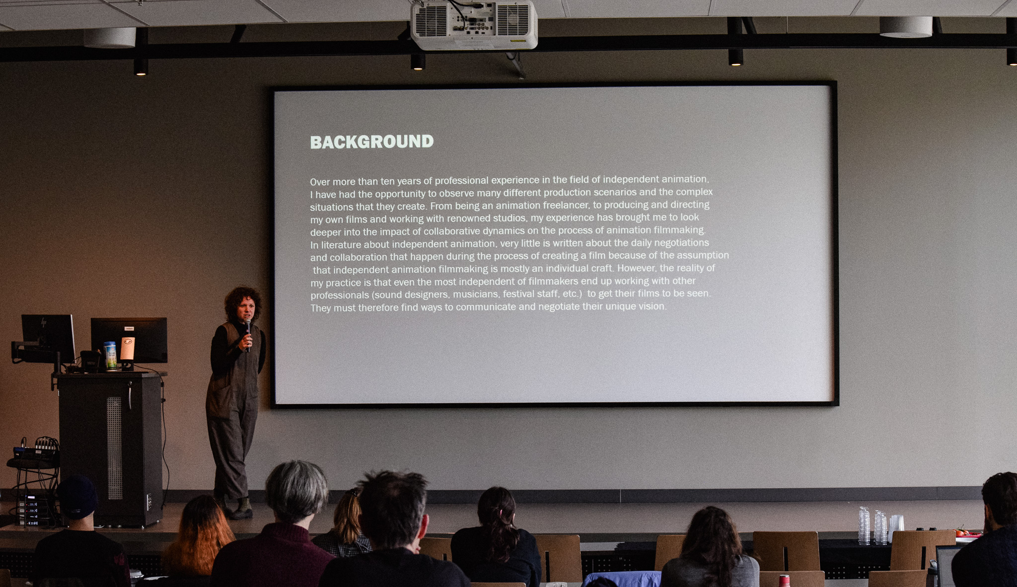 Eva Cvijanovic : “Collaborative Design in Independent Animation” (étudiante à la maîtrise, laboratoire Praxis)