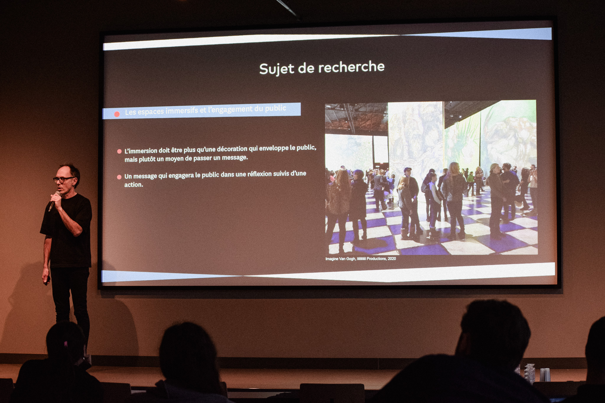 Laurent-Michel Tremblay   « Passez le message: le recours au récit, à l’interaction et à l’immersion pour éveiller l’engagement du public en art numérique » (étudiant à la maîtrise, laboratoire Mimesis)