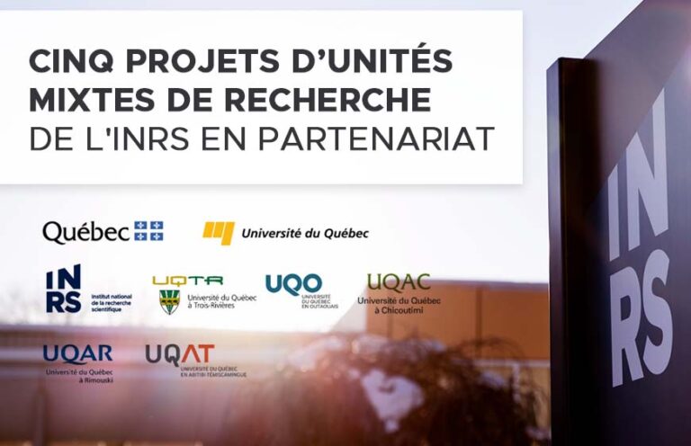 L’INRS et l’UQAC lancent une Unité mixte de recherche sur la santé durable