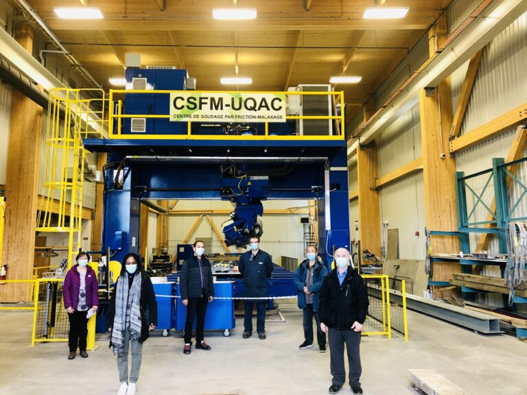 Le Centre de soudage par friction-malaxage reconnu comme infrastructure de recherche de calibre industriel à l’UQAC