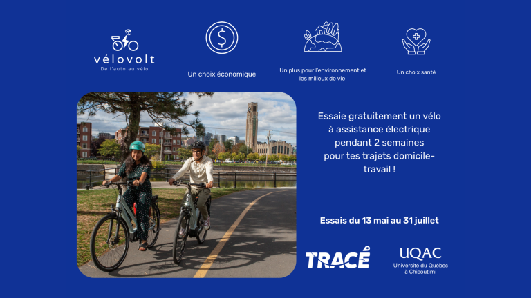 Des vélos à assistance électrique maintenant à la disposition du personnel de l&rsquo;UQAC