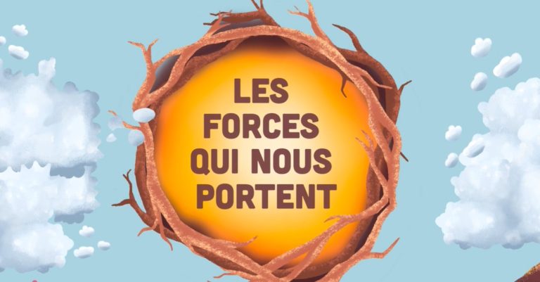 Alliant entrevues et animation, le documentaire Les forces qui nous portent met en valeur un univers visuel entièrement créé par Rosalie Guay, étudiante à la maîtrise en art à l’UQAC. (Capture d’écran tirée de YouTube)