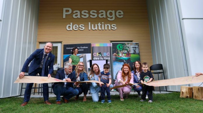 Inauguration du Campus des lutins. (Photo Matieu Duhaime)