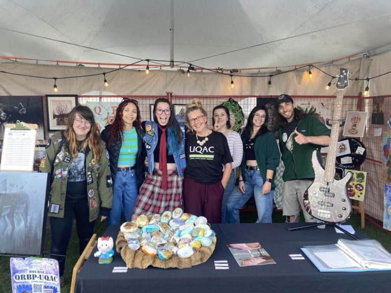 Des étudiantes et des étudiants en arts de l’UQAC à la troisième édition du Gawafest